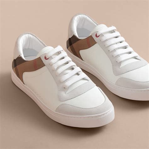 white Burberry sneakers